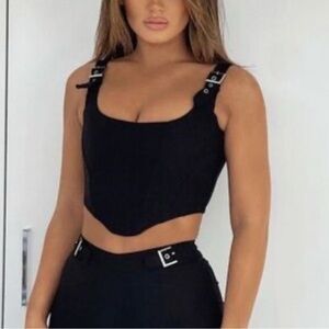 Black Buckle Strap SET